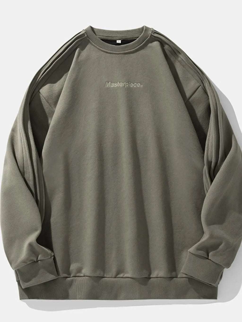 Men's Letter Round Neck Long Sleeve Sweatshirt - Men's Sweatshirts by Trendsi | Available at Handbags Specialist Headquarter