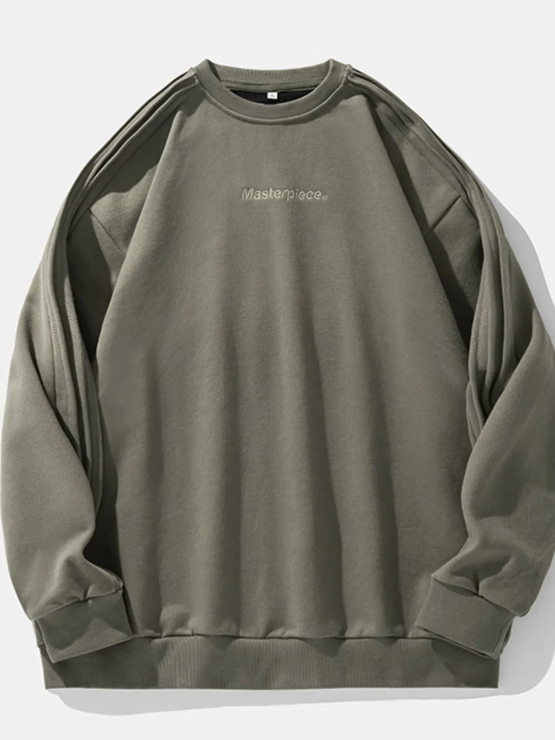 Men's Letter Round Neck Long Sleeve Sweatshirt - Men's Sweatshirts by Trendsi | Available at Handbags Specialist Headquarter