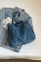 Medium Denim Tote Bag - Tote Bag by Trendsi | Available at Handbags Specialist Headquarter