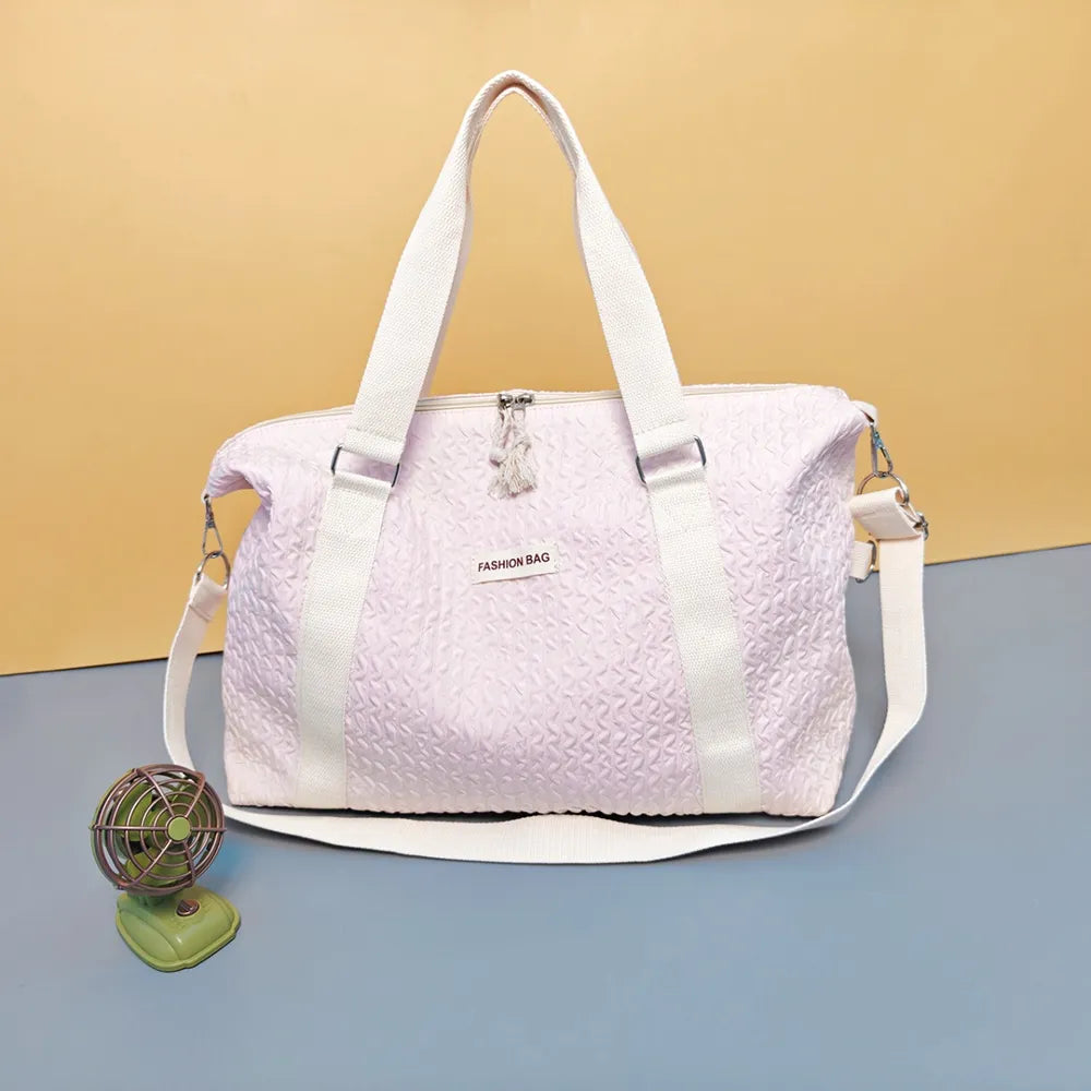 Textured Nylon Travel Bag - travel-bag by Trendsi | Available at Handbags Specialist Headquarter