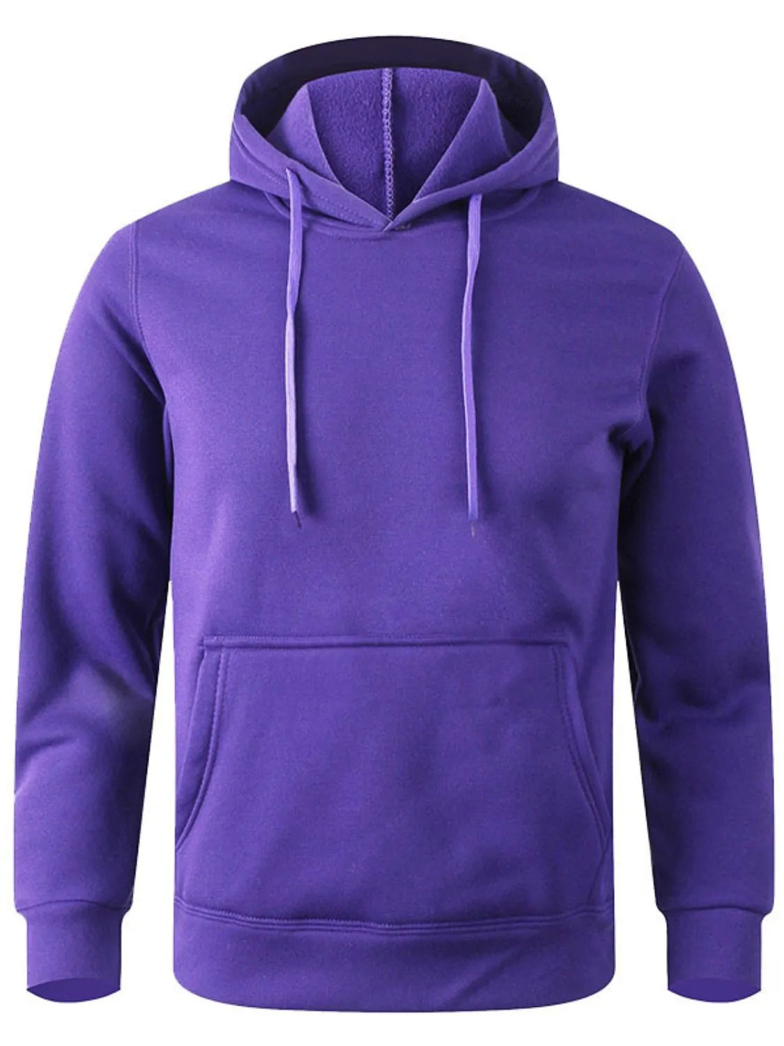 Men's Full Size Drawstring Long Sleeve Hoodie Plus Size - Men's Sweatshirts by Trendsi | Available at Handbags Specialist Headquarter
