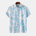 Men's Plus Size Printed Short Sleeve Shirt - Men's Shirts by Trendsi | Available at Handbags Specialist Headquarter