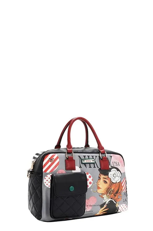 Nicole Lee USA Eco-Leather Boston Bag - Tote Bag by Trendsi | Available at Handbags Specialist Headquarter