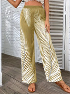 Printed Wide Leg Pants - Women Pants by Trendsi | Available at Handbags Specialist Headquarter