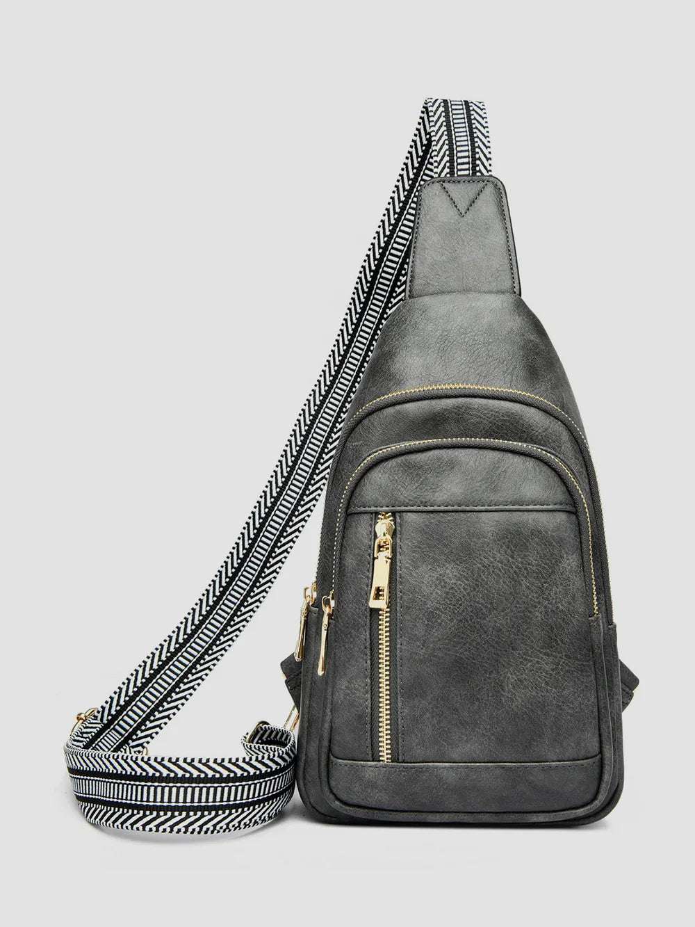 PU Leather Adjustable Strap Crossbody Bag - Crossbody Bag by Trendsi | Available at Handbags Specialist Headquarter