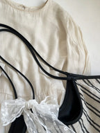 Striped Canvas Tote Bag - Tote Bag by Trendsi | Available at Handbags Specialist Headquarter