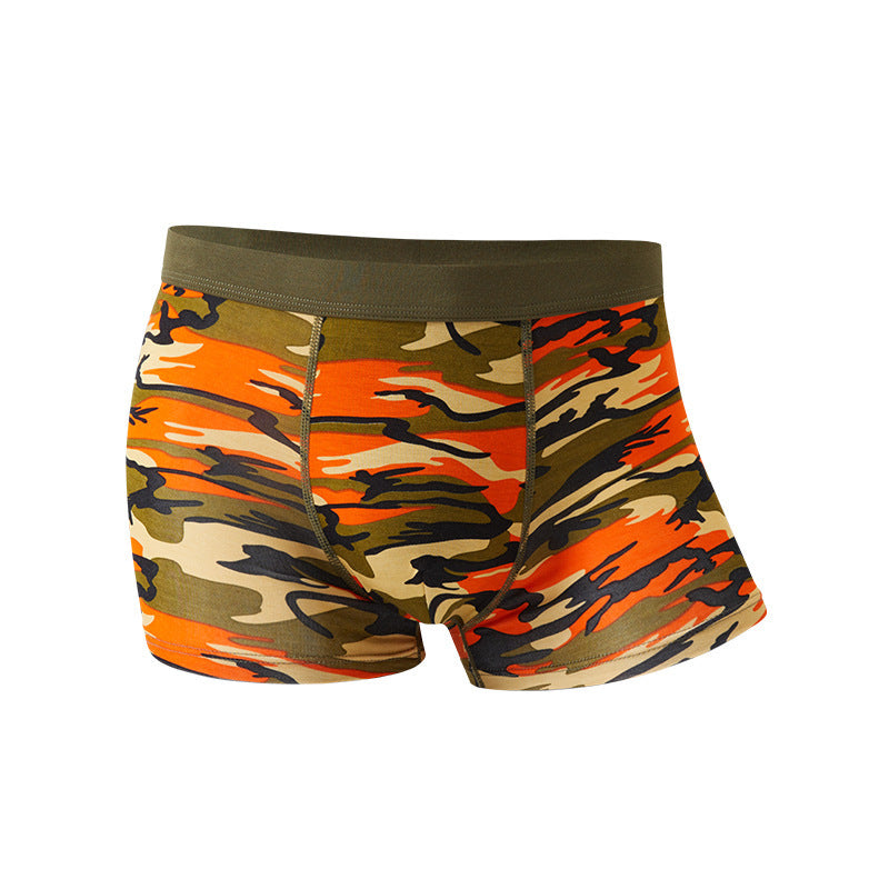 StealthFit Modal Camo Mid-Waist Breathable Boxers - Men's underwear by Trendsi | Available at Handbags Specialist Headquarter