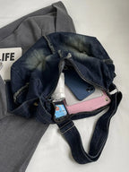 Raw Hem Gradient Crossbody Bag - Handbags by Trendsi | Available at Handbags Specialist Headquarter