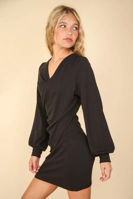 VERY J Ruched Detail Bodycon Mini Dress - Maxi Dress by Trendsi | Available at Handbags Specialist Headquarter