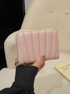 Solid PU Leather Mini Wallet - Wallet by Trendsi | Available at Handbags Specialist Headquarter