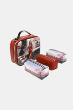 Nicole Lee USA Printed Handbag with Three Pouches - Handbags by Trendsi | Available at Handbags Specialist Headquarter