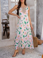 Devine Printed Sleeveless Maxi Dress - Maxi Dress by Trendsi | Available at Handbags Specialist Headquarter