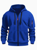 Zipper Hooded Sweatshirt Men's Sports Casual Cardigan Coat