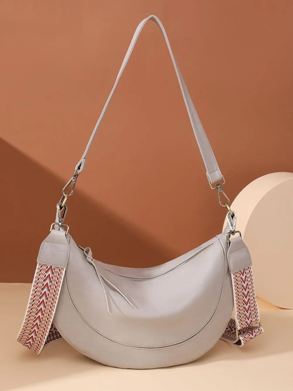 PU Leather Removable Strap Crossbody Bag - Crossbody Bag by Trendsi | Available at Handbags Specialist Headquarter
