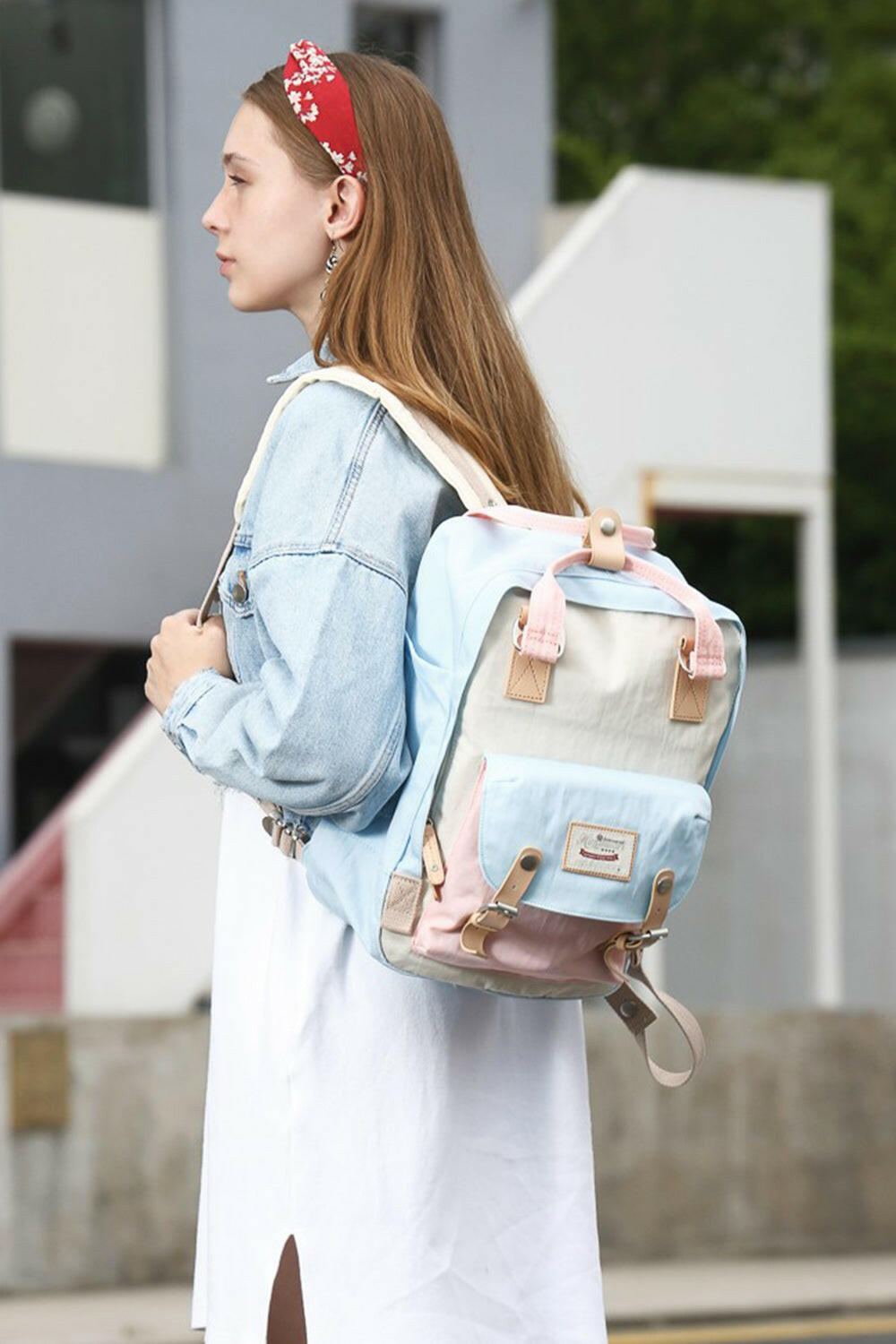 Himawari Contrast Waterproof Nylon Backpack Bag - Backpack Bags by Trendsi | Available at Handbags Specialist Headquarter