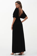 Shiny Strappy Neck Maxi Dress - Maxi Dress by Trendsi | Available at Handbags Specialist Headquarter