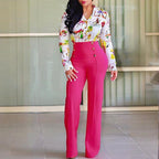 ChicWave: Double-Breasted High-Waist Trousers