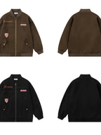 Men's Zip Up Long Sleeve Jacket - Men's jackets by Trendsi | Available at Handbags Specialist Headquarter