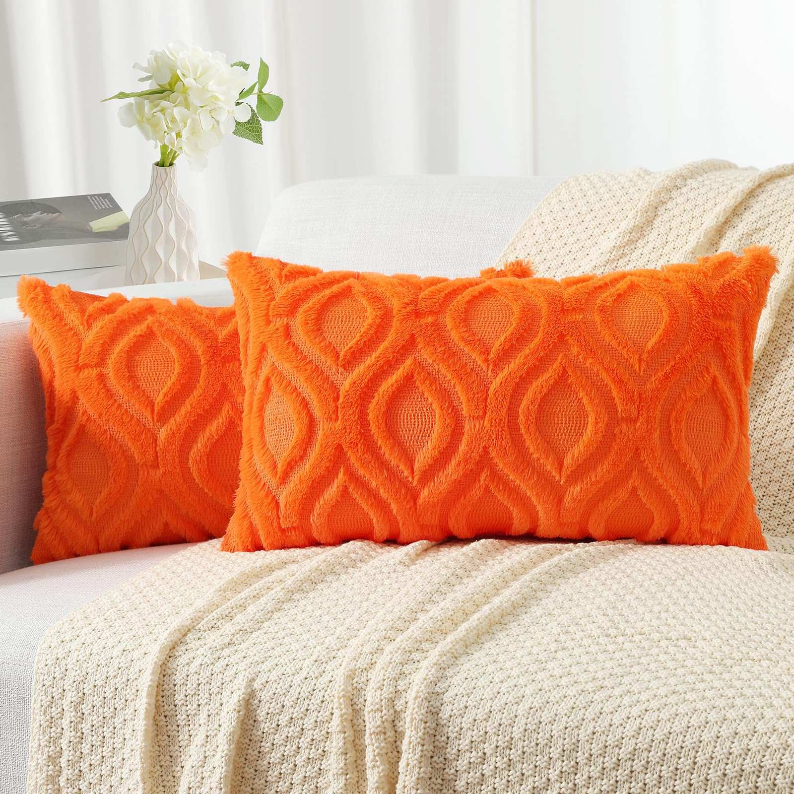 Farmhouse Faux Wool Pillow Covers - Decor by Handbags Specialist Headquarter | Available at Handbags Specialist Headquarter