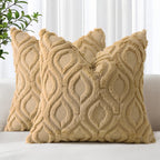 Farmhouse Faux Wool Pillow Covers - Decor by Handbags Specialist Headquarter | Available at Handbags Specialist Headquarter