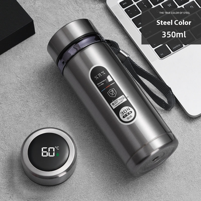 Gradient Stainless Steel Vacuum Flask – Keeps Drinks Hot/Cold, 1000ml Capacity