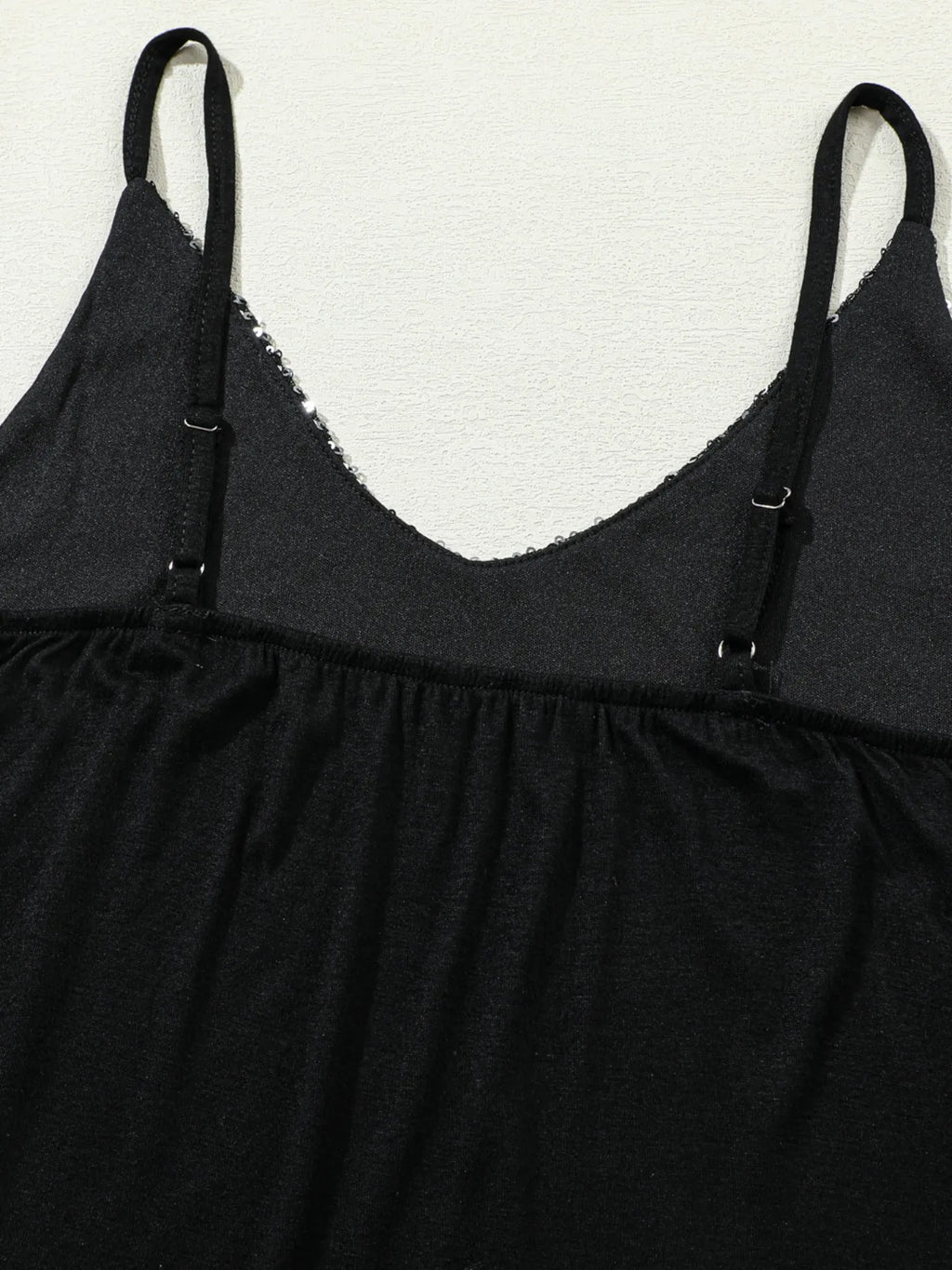 Sequined V-Neck Cami Top - Tops by Trendsi | Available at Handbags Specialist Headquarter