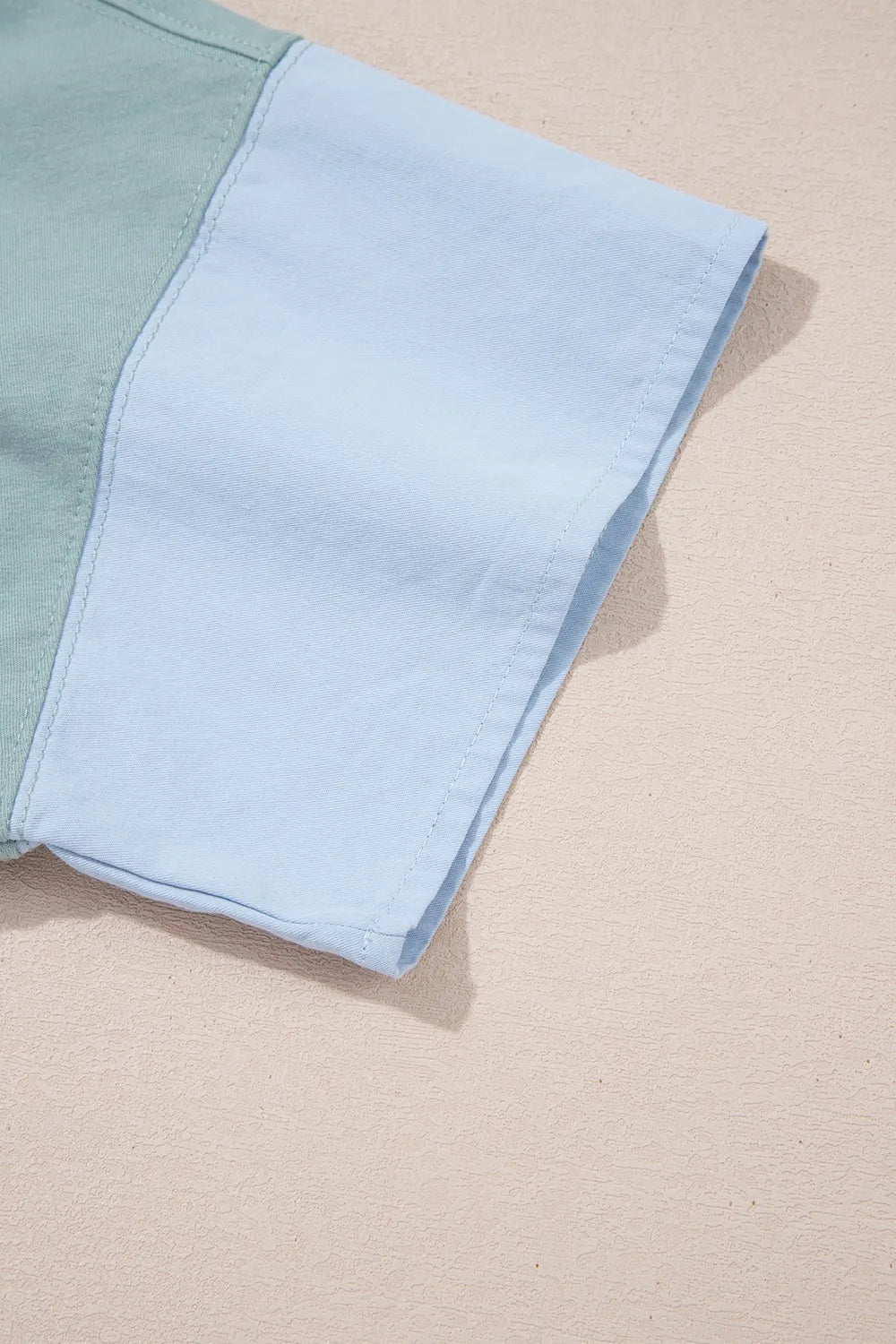 Frayed Denim Star Patched Oversize T Shirt - Women / Jeans & Denim by Trendsi | Available at Handbags Specialist Headquarter