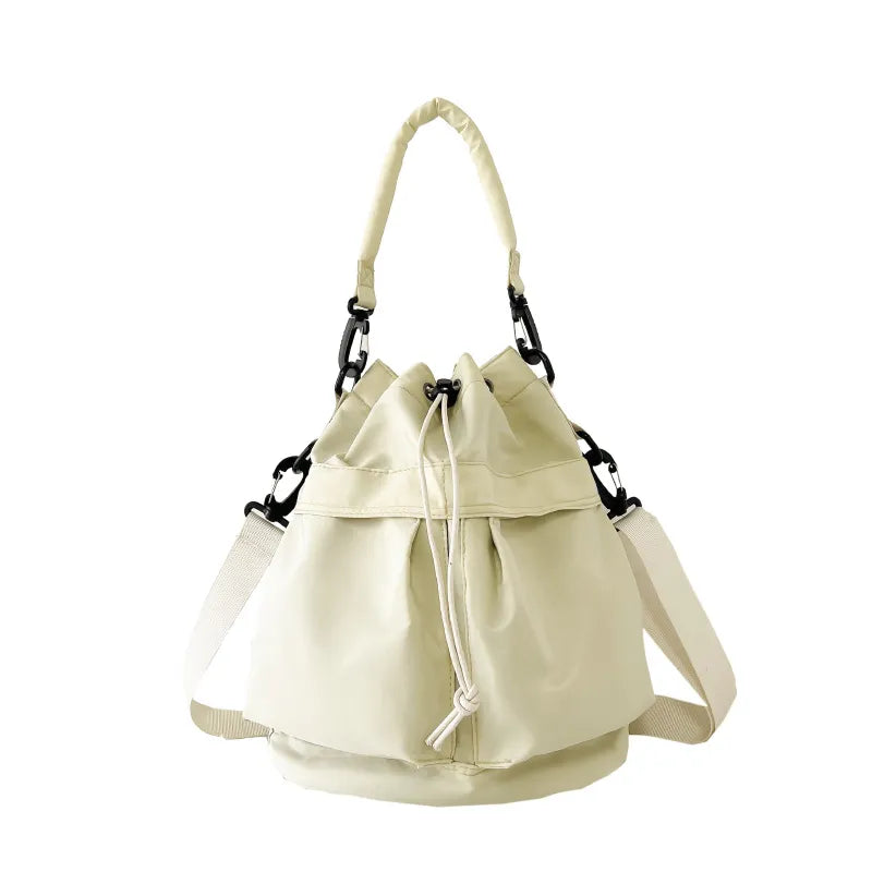 Drawstring Nylon Bucket Bag - Crossbody Bag by Trendsi | Available at Handbags Specialist Headquarter