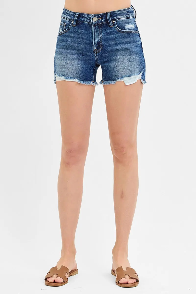 RISEN Low Rise Pikaboo Lining Shorts - Women / Jeans & Denim by Trendsi | Available at Handbags Specialist Headquarter