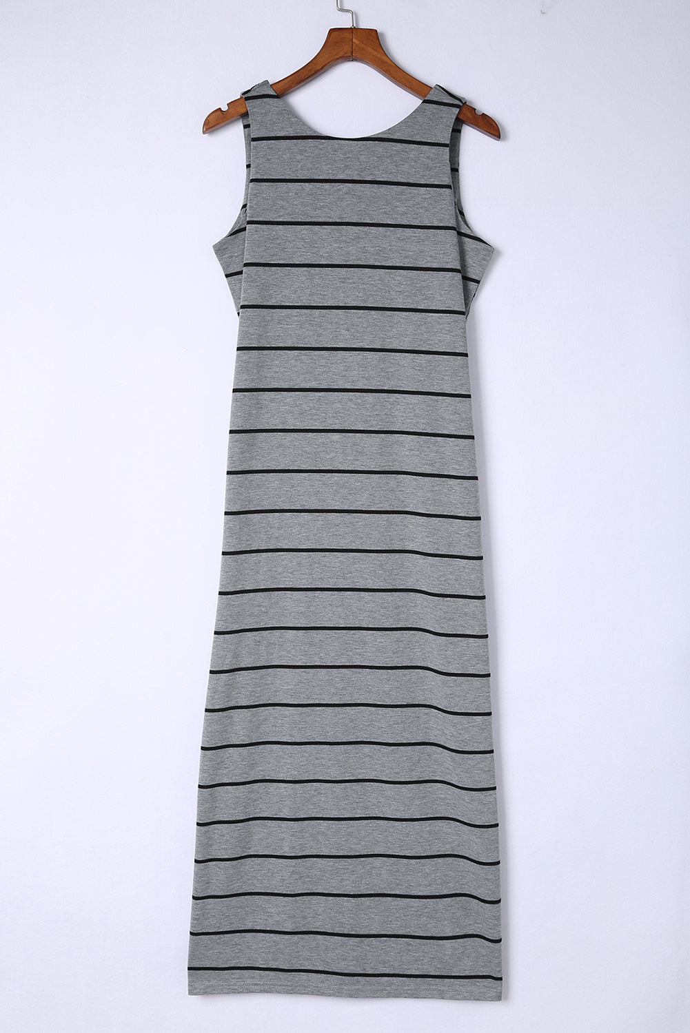 Striped Slit Sleeveless Maxi Dress - Maxi Dress by Trendsi | Available at Handbags Specialist Headquarter