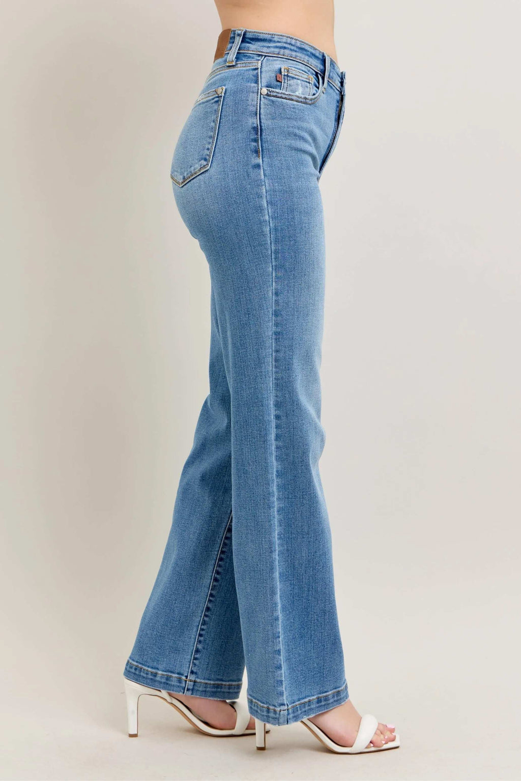 Judy Blue Full Size High Waist Straight Jeans Plus Size - Women / Jeans & Denim by Trendsi | Available at Handbags Specialist Headquarter