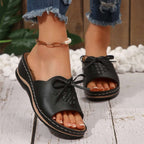 Open Toe Wedge Sandals - Women Sandals by Trendsi | Available at Handbags Specialist Headquarter