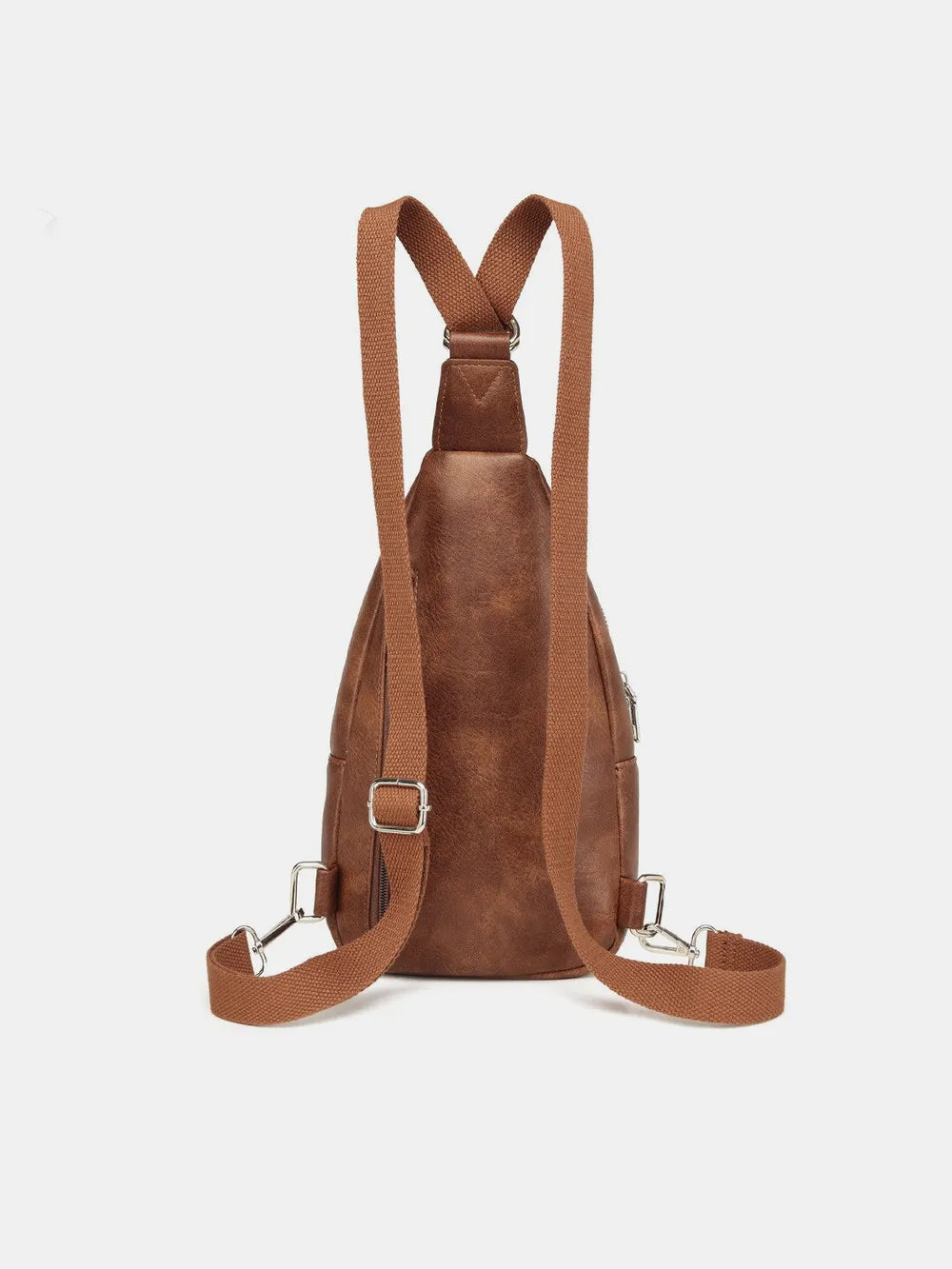 PU Leather Crossbody Bag with Two Detachable Strap - Crossbody Bag by Trendsi | Available at Handbags Specialist Headquarter