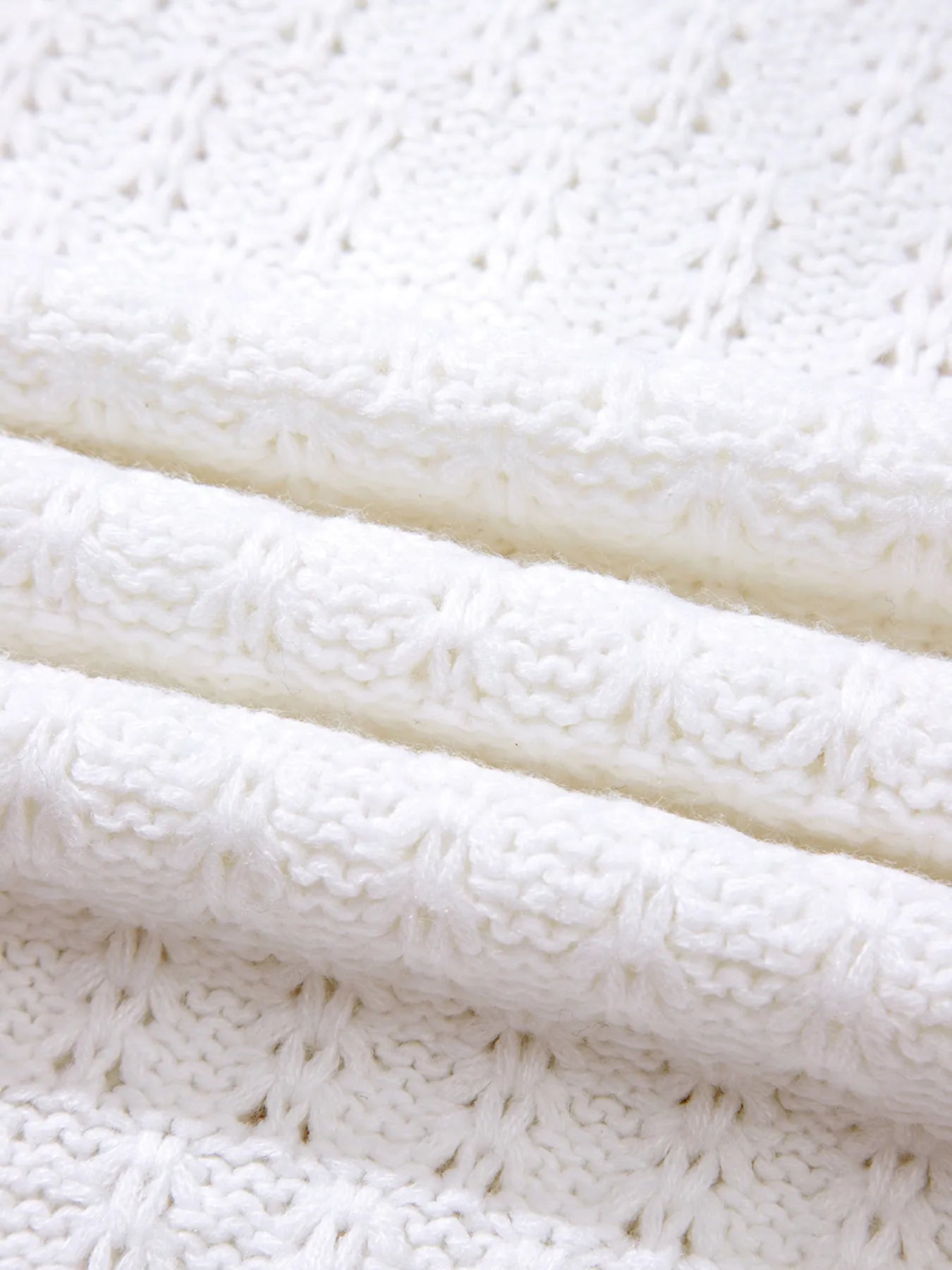 Textured Knit Ribbed Edge V Neck Loose Sweater - Tops by Trendsi | Available at Handbags Specialist Headquarter