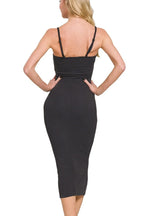 Zenana Ribbed Bodycon Midi Dress - Maxi Dress by Trendsi | Available at Handbags Specialist Headquarter