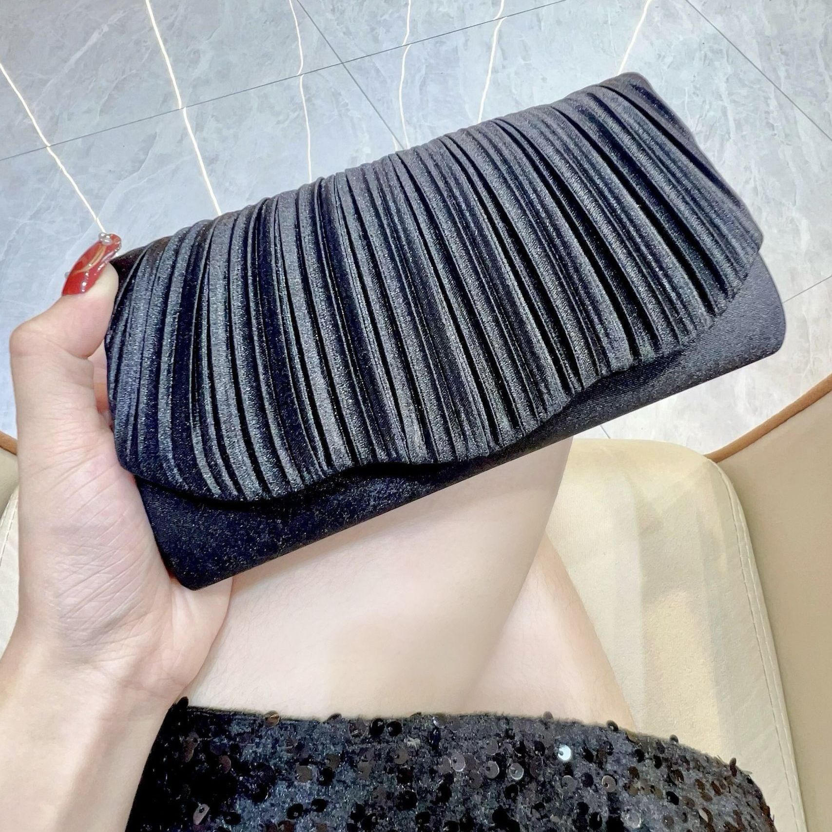 Satin Cheongsam Evening Clutch