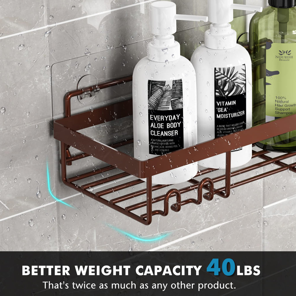 Moforoco Adhesive Shower Caddy Shelf Organizer - Decor by Handbags Specialist Headquarter | Available at Handbags Specialist Headquarter