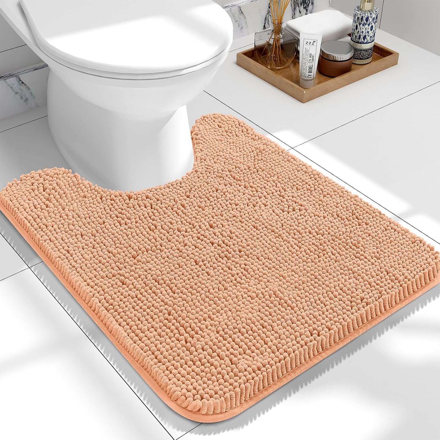OLANLY Luxe Chenille Bath Mat - Quick Dry & Soft - Decor by Handbags Specialist Headquarter | Available at Handbags Specialist Headquarter