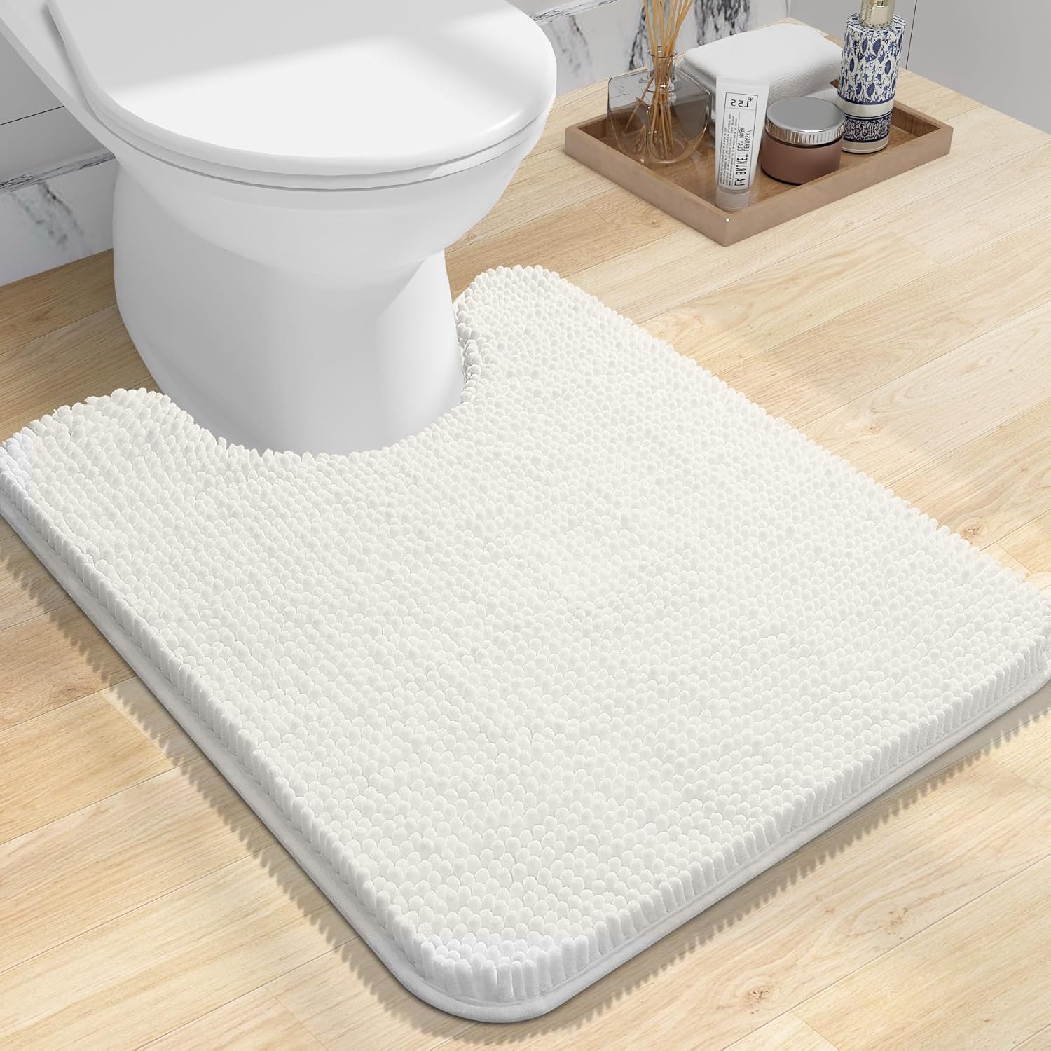 OLANLY Luxe Chenille Bath Mat - Quick Dry & Soft - Decor by Handbags Specialist Headquarter | Available at Handbags Specialist Headquarter