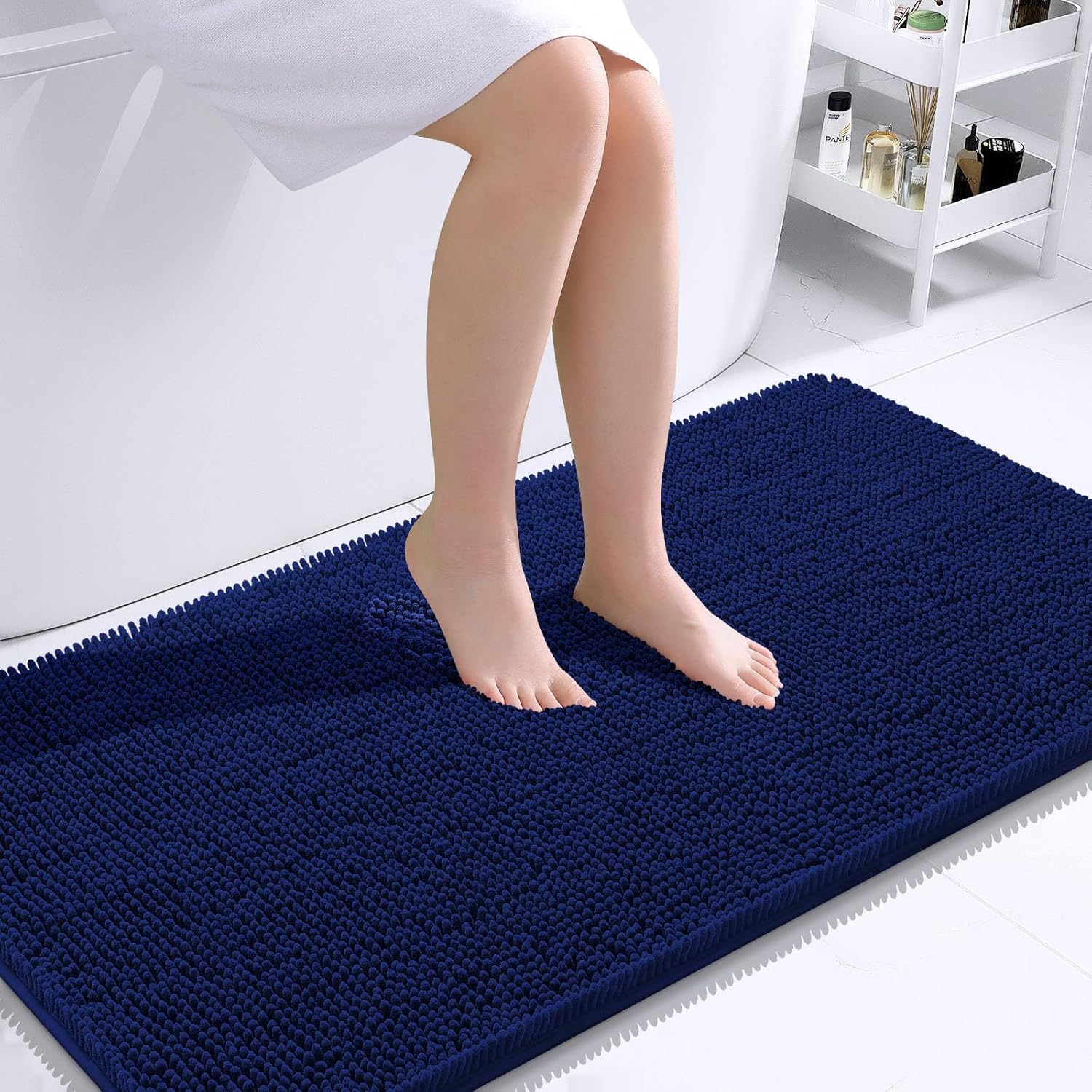 OLANLY Luxe Chenille Bath Mat - Quick Dry & Soft - Decor by Handbags Specialist Headquarter | Available at Handbags Specialist Headquarter