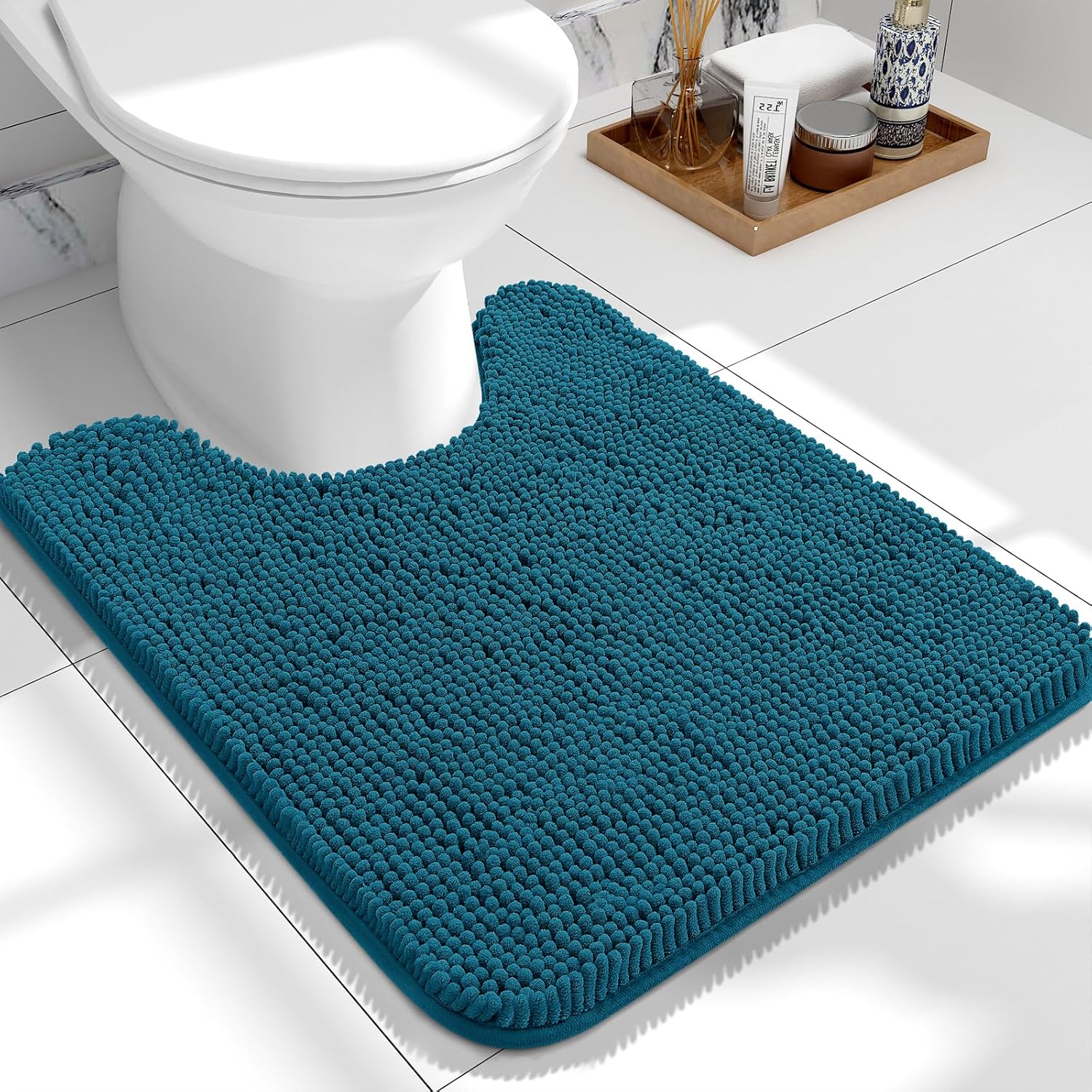 OLANLY Luxe Chenille Bath Mat - Quick Dry & Soft - Decor by Handbags Specialist Headquarter | Available at Handbags Specialist Headquarter
