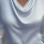 Satin Elegance: Women's Swing Collar Blouse