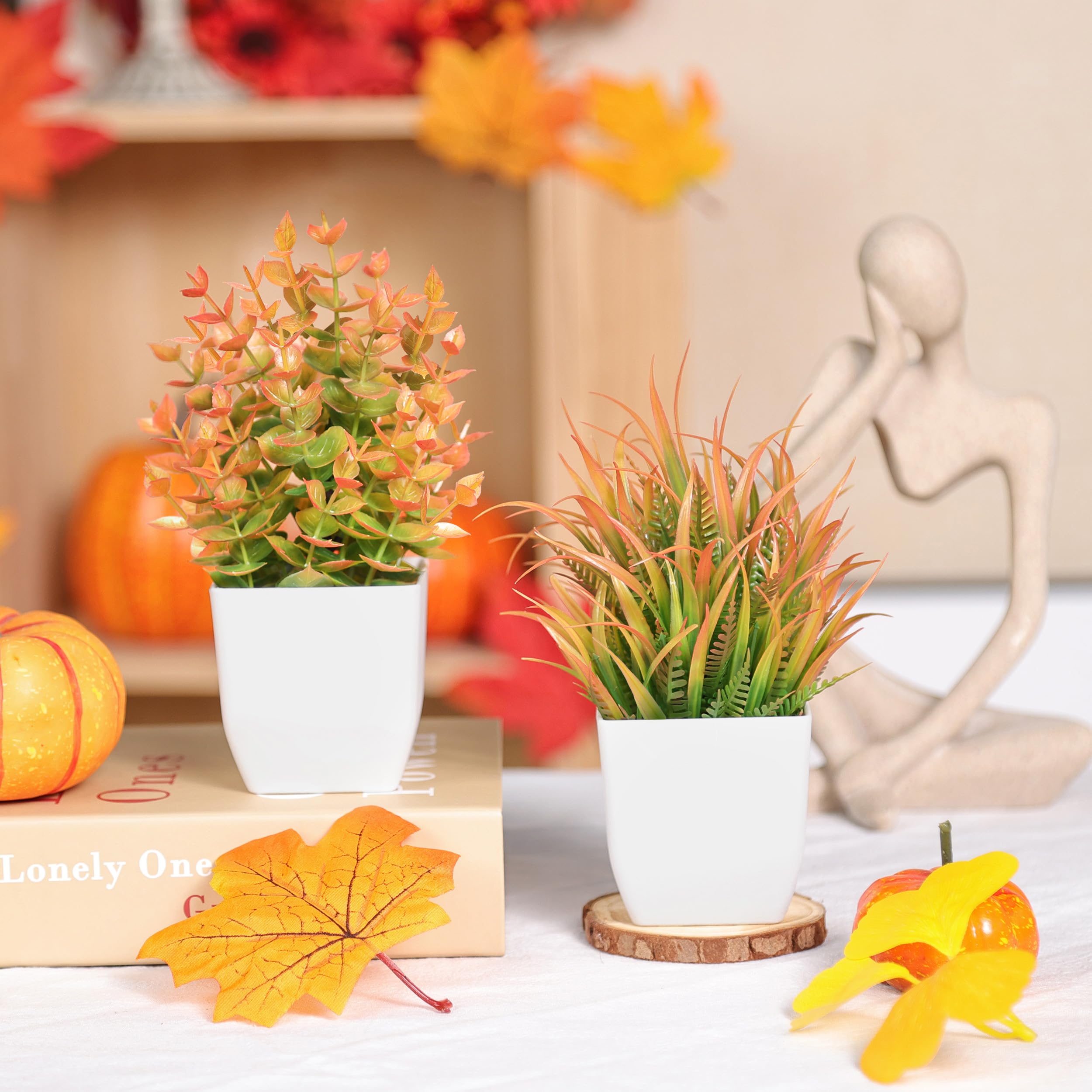 Rose Mini Potted Faux Plants - 2 Pack Decor - Decor by Handbags Specialist Headquarter | Available at Handbags Specialist Headquarter