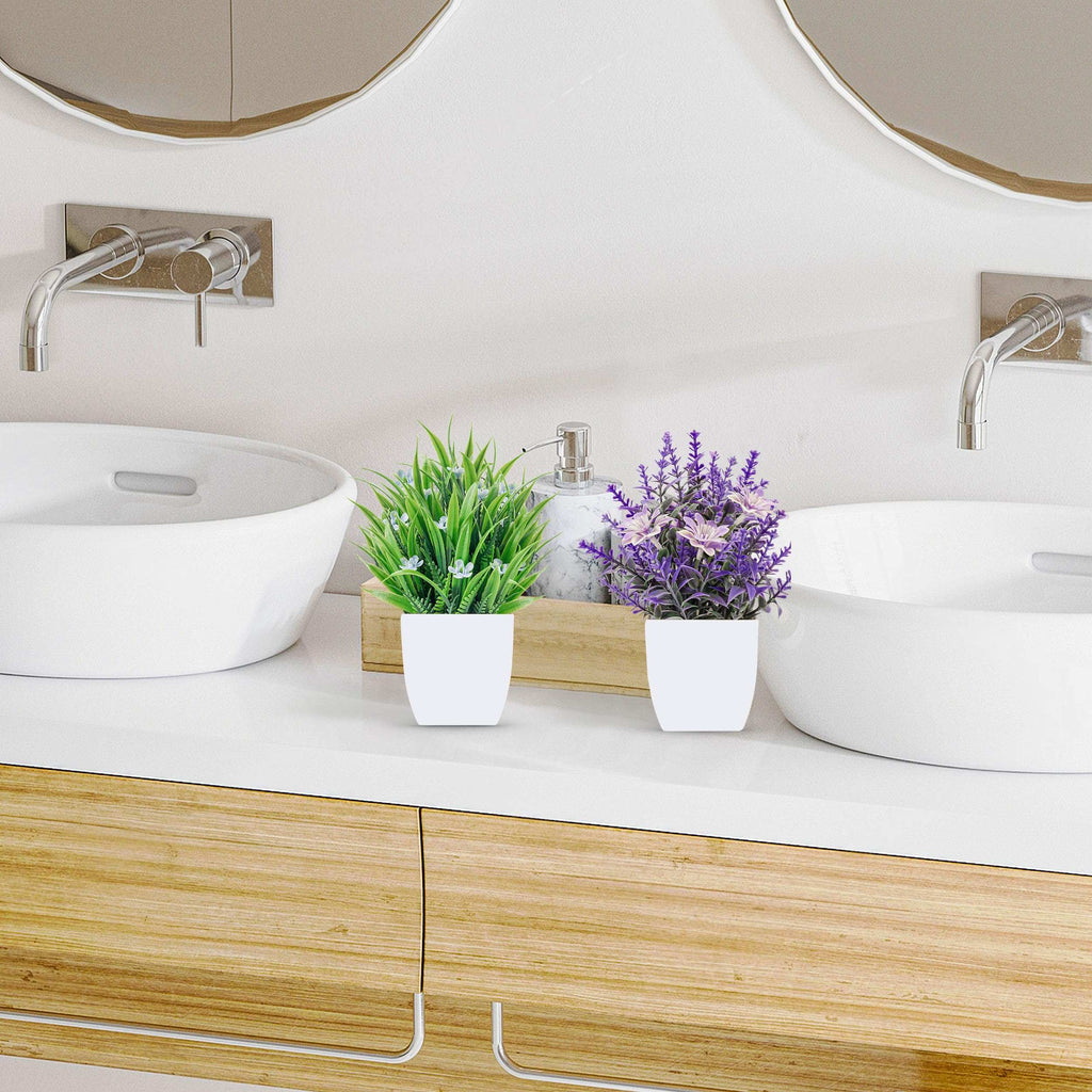 Rose Mini Potted Faux Plants - 2 Pack Decor - Decor by Handbags Specialist Headquarter | Available at Handbags Specialist Headquarter