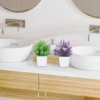 Rose Mini Potted Faux Plants - 2 Pack Decor - Decor by Handbags Specialist Headquarter | Available at Handbags Specialist Headquarter