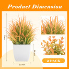 Rose Mini Potted Faux Plants - 2 Pack Decor - Decor by Handbags Specialist Headquarter | Available at Handbags Specialist Headquarter