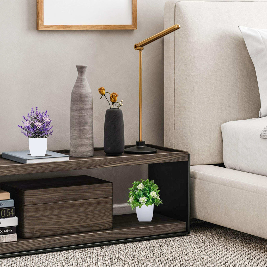 Rose Mini Potted Faux Plants - 2 Pack Decor - Decor by Handbags Specialist Headquarter | Available at Handbags Specialist Headquarter