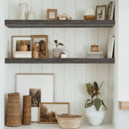 Rustic Farmhouse Shelves (008-40BN) - Decor by Handbags Specialist Headquarter | Available at Handbags Specialist Headquarter