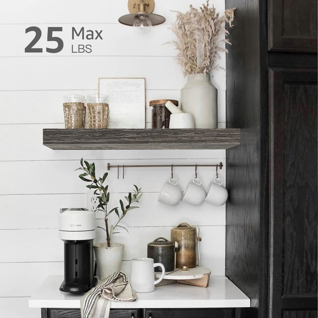 Rustic Farmhouse Shelves (008-40BN) - Decor by Handbags Specialist Headquarter | Available at Handbags Specialist Headquarter