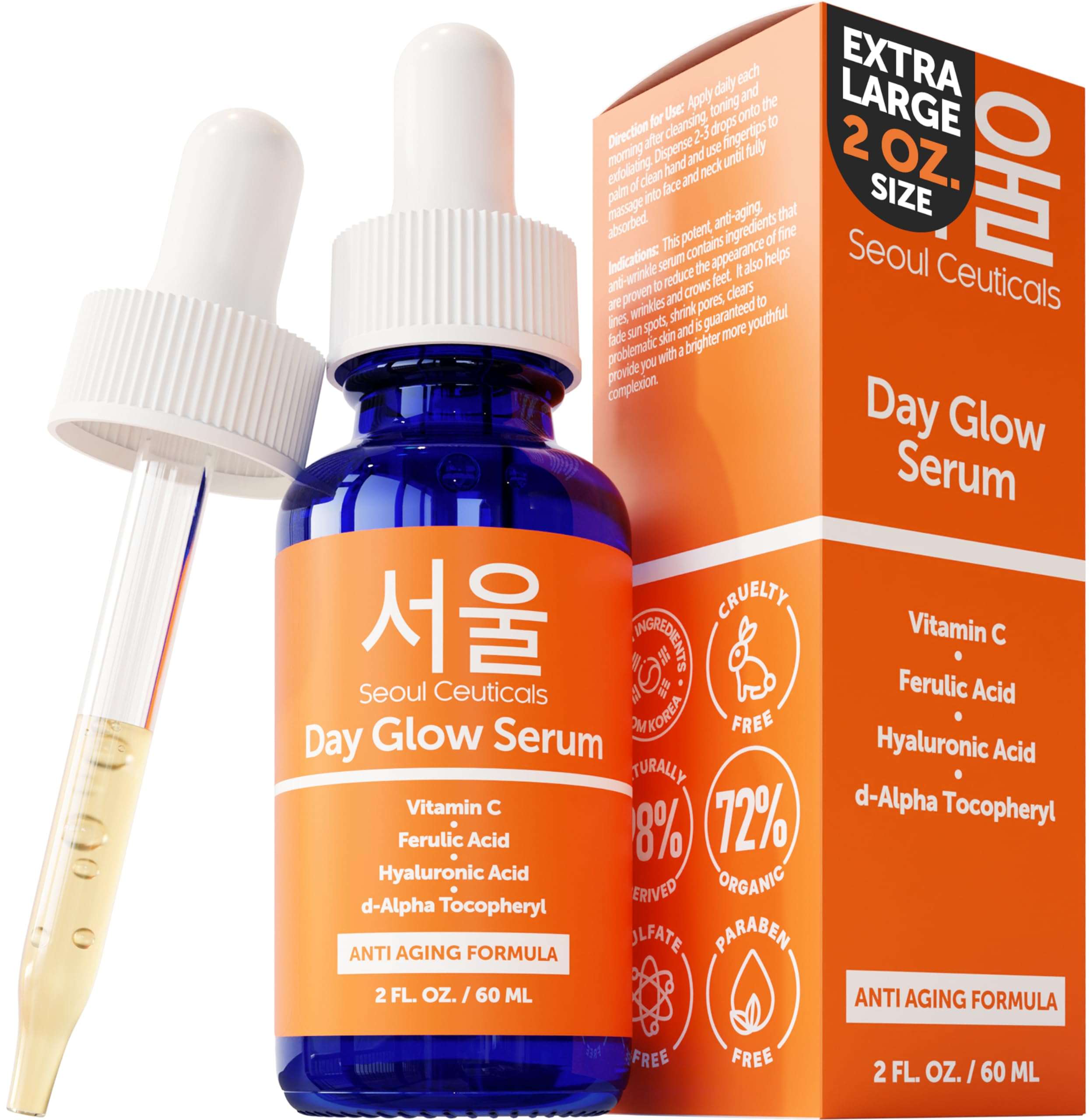 SeoulGlow 20% C + HA Anti-Aging Serum 1oz - Health Care by Handbags Specialist Headquarter | Available at Handbags Specialist Headquarter